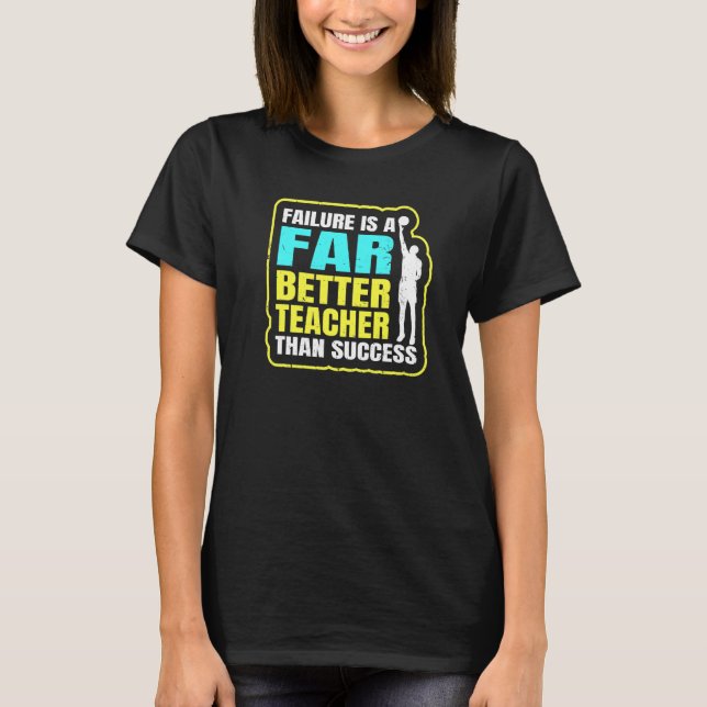 Camiseta O Fracasso Da Equipe De Esporte Da Rede De Basquet (Frente)