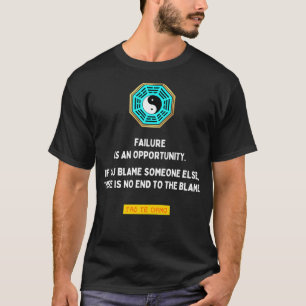 Camiseta O fracasso é uma oportunidade Tao te ching Lao Tzu
