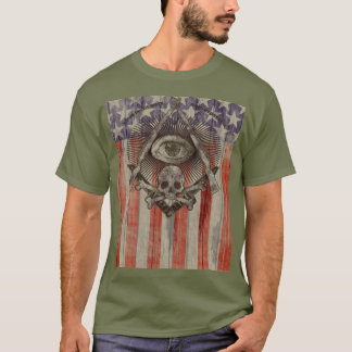 Camiseta O Freemason de Hiram Abiff com americano colore a