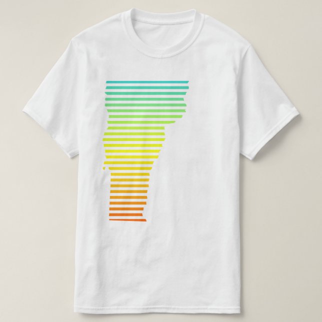 Camiseta o frio de vermont desvanece-se (Frente do Design)