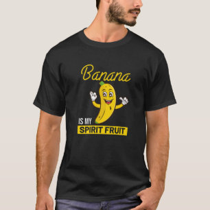 Camiseta O Funny Banana É O Meu Espírito Fruta Humor Banana
