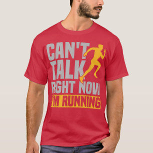 Camiseta O Funny Runner Não Consegue Falar Agora Estou Exec