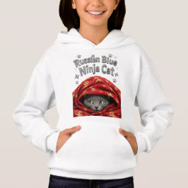 Camiseta O Furtivo e Empolado: Gato Ninja Azul Russo