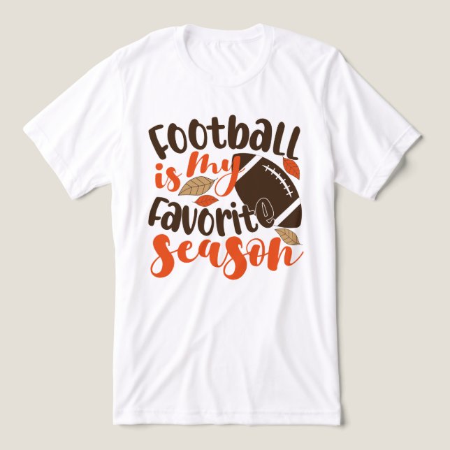 Camiseta O futebol é a minha sessão favorita (Design frontal)
