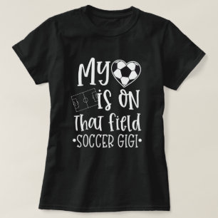 Camiseta O futebol Gigi meu coração está nessas citaçõ