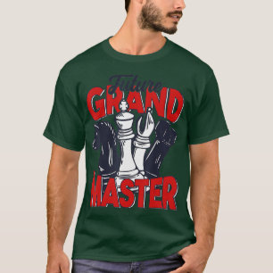 Camiseta O Futuro Avô Jogador De Xadrez Peça