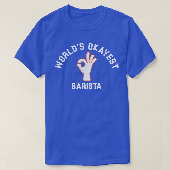 Camiseta O futuro café da Barista mais próximo do mundo Esp (Frente do Design)