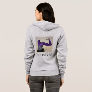 Camiseta O FUTURO-cinza de capuz