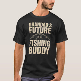Camiseta O futuro colega de pesca do vovô