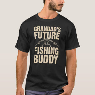 Camiseta O futuro colega de pesca do vovô