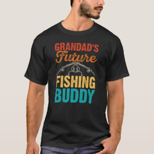 Camiseta O futuro colega de pesca do vovô