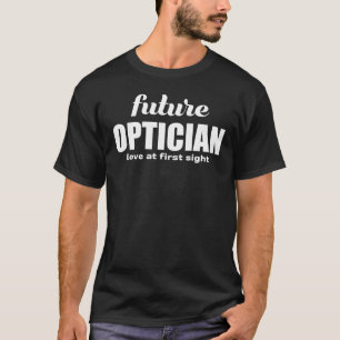 Camiseta O futuro do amor óptico à primeira vista