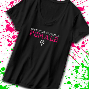Camiseta O Futuro do Filme é feminino para mulheres cineas