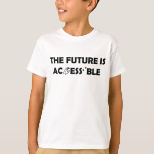 Camiseta O futuro é a linguagem de sinais ASL acessível Bra