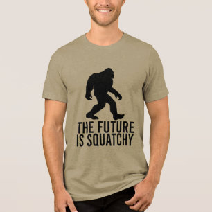 Camiseta O Futuro É Escamuflado - Pé Grande Engraçado