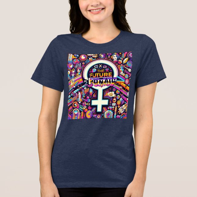 Camiseta O futuro é feminino (Frente)