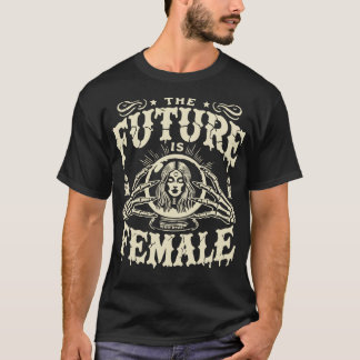 Camiseta O Futuro É Feminino Feliz Feriado de Halloween