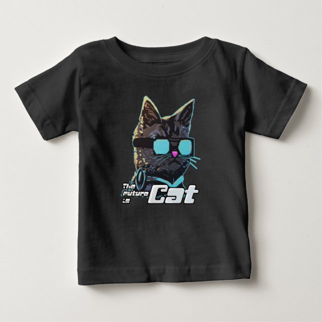 Camiseta O Futuro é Gato (Frente)