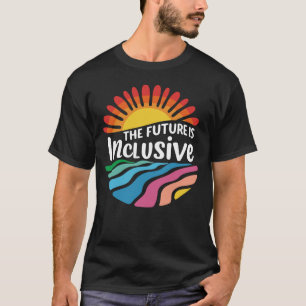 Camiseta O Futuro é Inclusivo LGBT Direitos Gay Orgulho Cam