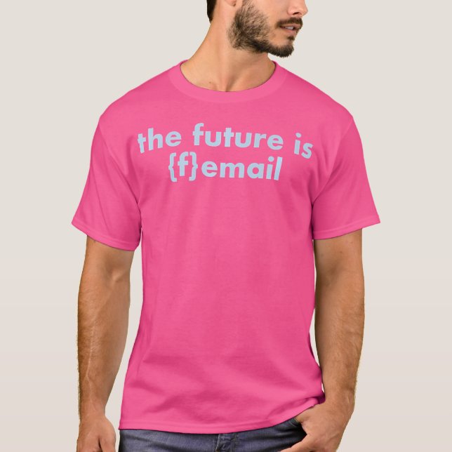 Camiseta O Futuro É O Chá De Frente - Texto Azul De Gelo (Frente)