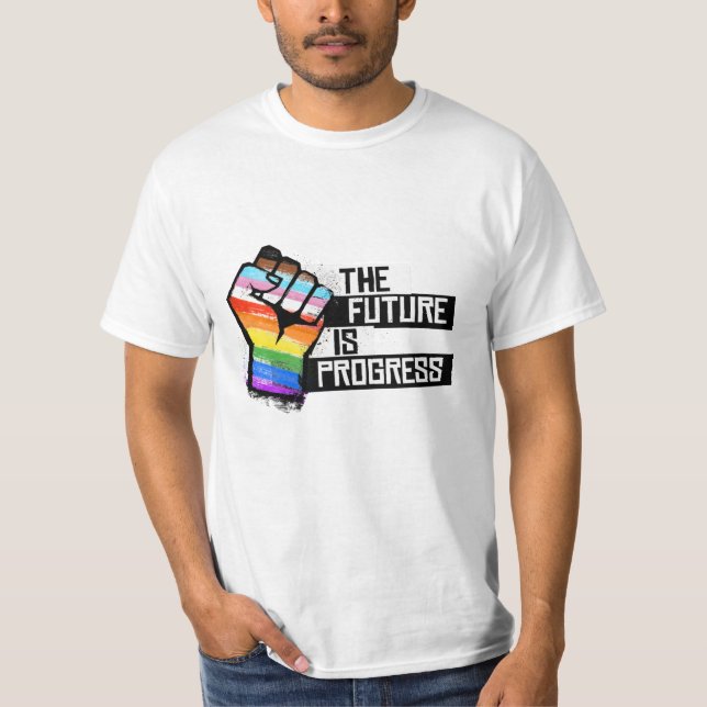 Camiseta O futuro é o progresso (Frente)