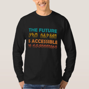Camiseta O futuro é um idioma de sinal ASL acessível