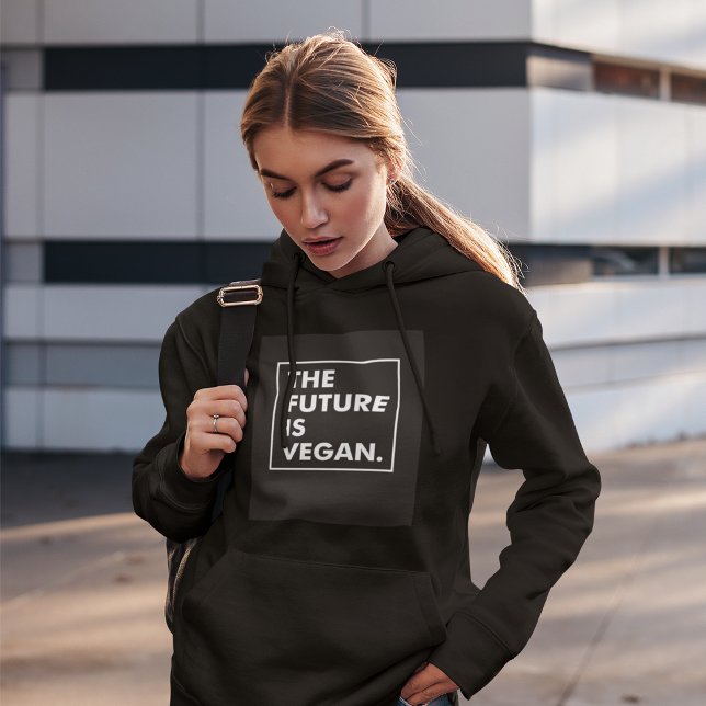 Camiseta O Futuro É Vegan Hoodie (Criador carregado)