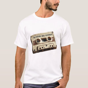 Camiseta O Futuro Foi Ontem A Cassete De Áudio Vintage
