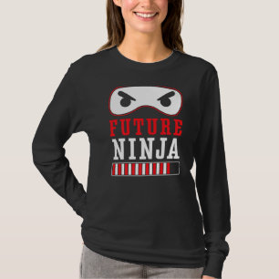 Camiseta O Futuro Ninja Mercenário Shuriken Kunai Shinobi N