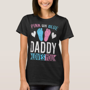 Camiseta O Futuro Pai Rosa Ou Pai Azul Te Ama De Gênero Rev