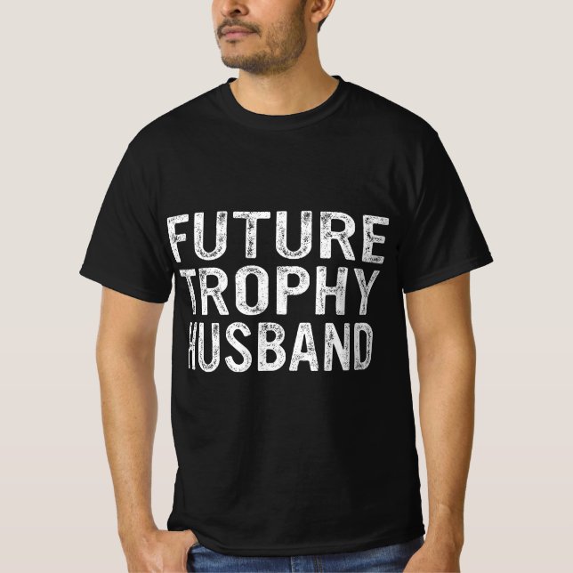 Camiseta O Futuro Troféu Marido Engraçado Marido Marido (Frente)