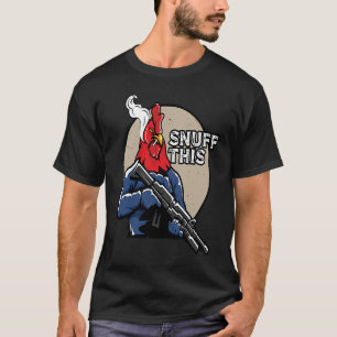 Camiseta O Galo Arrastou Este Animal Dizendo