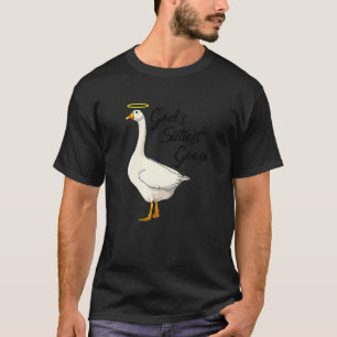 Camiseta O ganso mais bobo de Deus Amantes de pato engraçad
