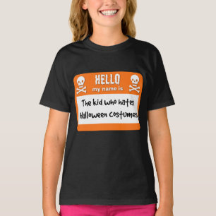 Camiseta O Garoto Que Odeia O Nome de etiqueta De Figurinos