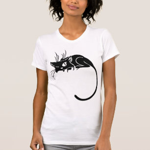 Camiseta O gatinho preto do gato do gatinho personaliza
