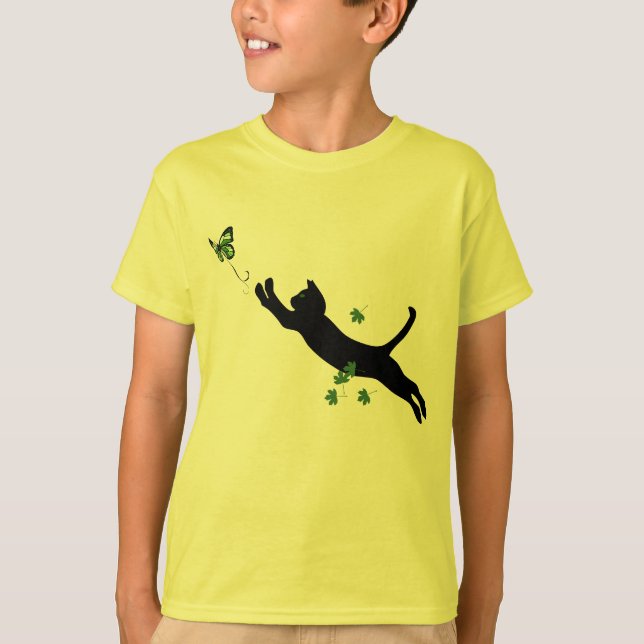 Camiseta O gato & a borboleta (Frente)