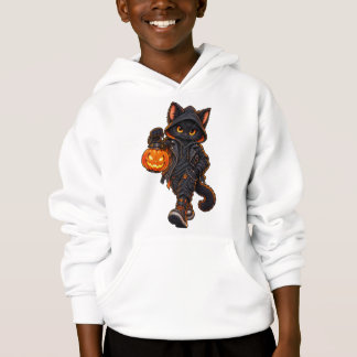 Camiseta O Gato com a Lanterna de Jack - Halloween
