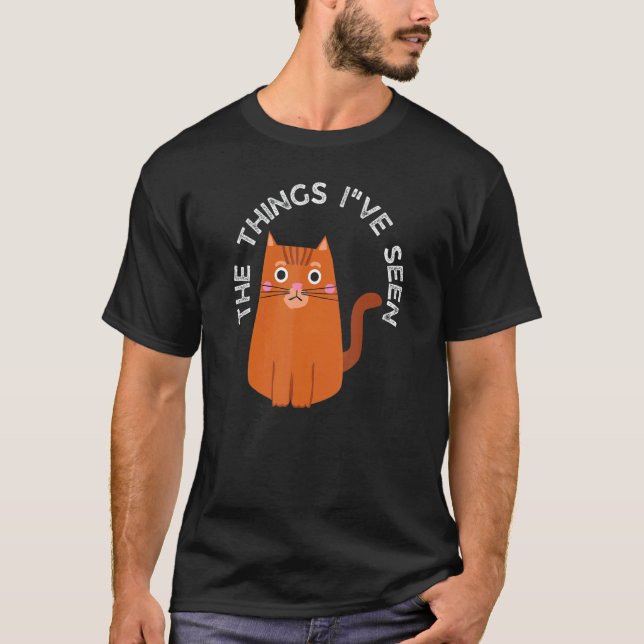 Camiseta O Gato das Coisas que Eu Vi (Frente)