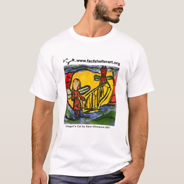 Camiseta O gato de Chagall (Frente)