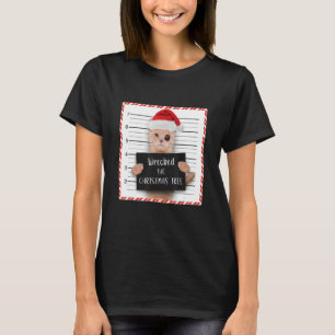 Camiseta O Gato de Natal destruiu a árvore de Natal