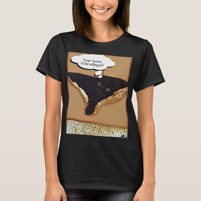 Camiseta O gato de Schrodinger (Frente)