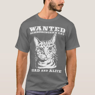 Camiseta O gato de Schrodinger quis inoperante ou vivo