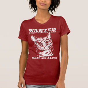 Camiseta O gato de Schrodinger quis inoperante ou vivo