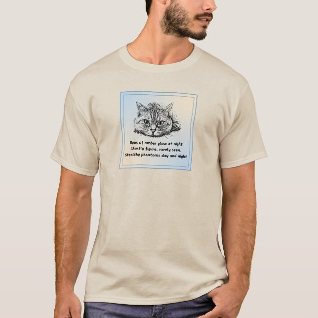 Camiseta O gato furtivo (Frente)