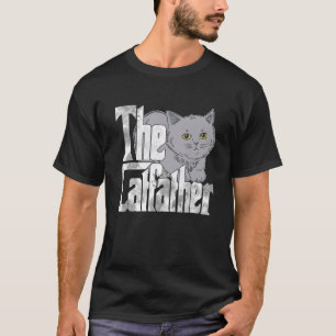 Camiseta O gato-gato-gato-do-gato Mafia Whiskers Masculino
