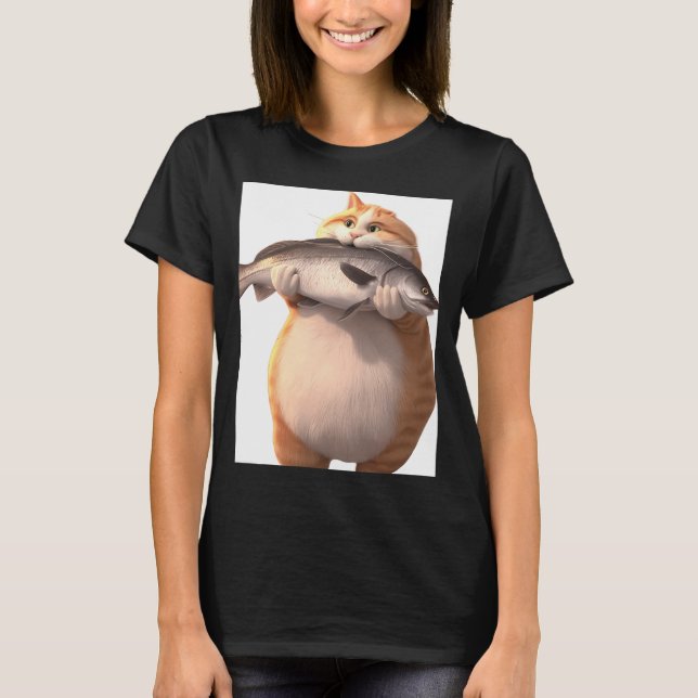 Camiseta O gato gordo (Frente)