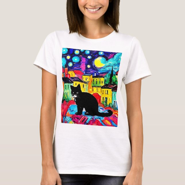 Camiseta O Gato Negro 3 (Frente)