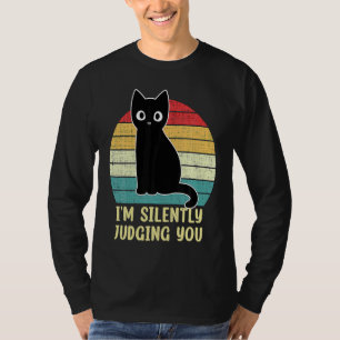 Camiseta O Gato Negro I Estou A Julgá-Lo Silenciosamente A