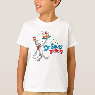 Camiseta O Gato no Chapéu   Aniversário do Dr. Seuss
