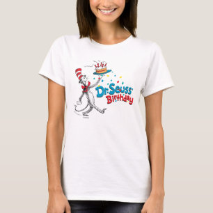 Camiseta O Gato no Chapéu Aniversário do Dr. Seuss